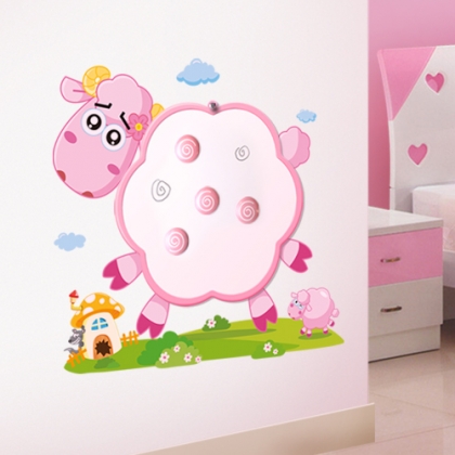 Drawing board with DIY kids wall stickers, waterproof and damp-proof