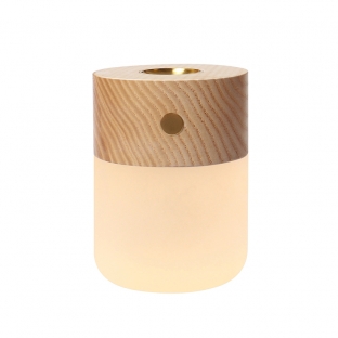 Portable Diffuser Essential Oil Diffusers Wood Aromatherapy Diffuser with Warm Light Battery Operated Diffuser for Essen