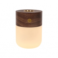 Portable Diffuser Essential Oil Diffusers Wood Aromatherapy Diffuser with Warm Light Battery Operated Diffuser for Essen