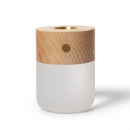 Portable Diffuser Essential Oil Diffusers Wood Aromatherapy Diffuser with Warm Light Battery Operated Diffuser for Essen