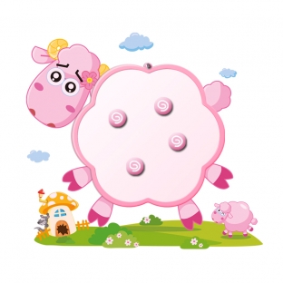 Drawing board with DIY kids wall stickers, waterproof and damp-proof