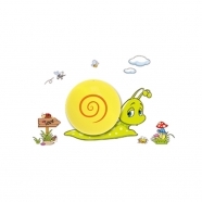 Stickers Snail Wall Night Light, light-o...