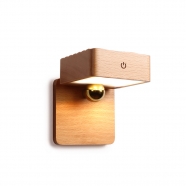 Wooden Hallway Stairway Wall Sconces Magnetic Motion Sensor Light for Bedroom Stair