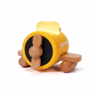 Wooden Airplane Night Light 7 Color Adjustable, USB Rechargeable for Room Decor Boys Girls