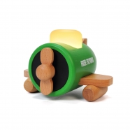 Wooden Airplane Night Light 7 Color Adjustable, USB Rechargeable for Room Decor Boys Girls